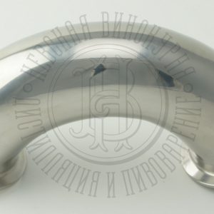 Труба УГОЛ 135 град. под кламп-соединение 2 дюйма, 135 мм, нержавейка