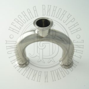 Тройник Y-образный под кламп-соединение 1,5 дюйма > 1,5 дюйма / 1,5 дюйма, нержавейка