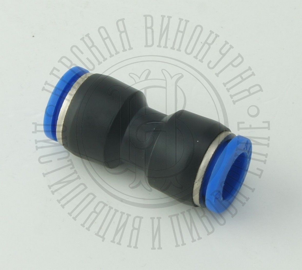 Фитинг-быстросъем "МУФТА" для шланга d 10 мм, пластик