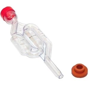 Гидрозатвор для бочки S-образный пластмассовый с колпачком