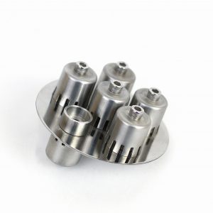 Тарелка 4 дюйма, нержавейка, колпачковая (6 колпачков)