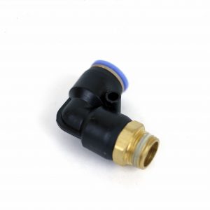 Фитинг-быстросъем "УГОЛ" для шланга d 12 мм с наружной резьбой 3/8 дюйма, латунь и пластик