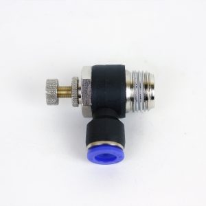 Фитинг-быстросъем "КРАН угловой" для шланга d 10 мм с наружной резьбой 3/8 дюйма, латунь и пластик