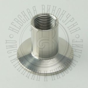 Переходник ПЛОСКИЙ под кламп-соединение 1,5 дюйма > резьба внутренняя G 1/2 дюйма