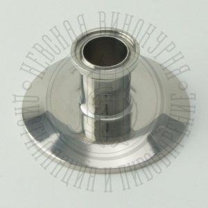 Переходник ПЛОСКИЙ под кламп-соединение 2 дюйма > 3/4 дюйма, 35 мм, нержавейка