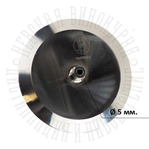 Заглушка под кламп-соединение 3 дюйма с гильзой под термометр, нержавейка