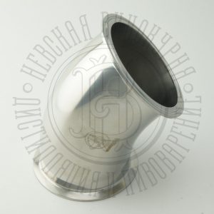 Труба, отвод УГОЛ 45 град. под кламп-соединение 4 дюйма, царга, нержавейка