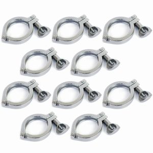 Хомут кламп соединение 1,5 дюйма (с прокладкой), 10 штук