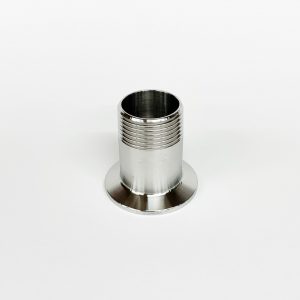 Переходник ПЛОСКИЙ под кламп-соединение 1,5 дюйма > резьба наружная 1 дюйм