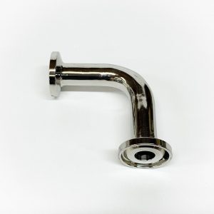 Угол отвод 90 градусов под кламп-соединение 3/4 дюйма, нержавеющая сталь