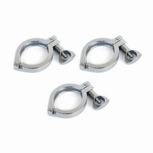 Хомут под кламп-соединение 2 дюйма, heavy duty, D-67(64), нержавейка + прокладка