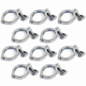 Хомут под кламп-соединение 2 дюйма, heavy duty, D-67(64), нержавейка + прокладка