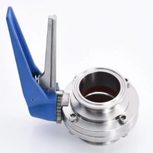 Кран "БАБОЧКА" под кламп-соединение 1,5 дюйма > 1,5 дюйма, усиленный, нержавейка