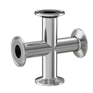 Труба соединитель, Х-образная, 3/4 дюйма, царга, нержавейка