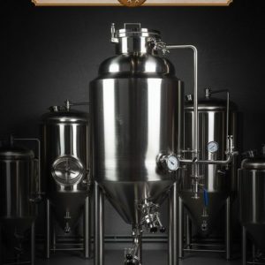 Цилиндро-конический танк, ферментор, цкт 100 литров с рубашкой, термоизоляцией и группой безопасности, нержавейка