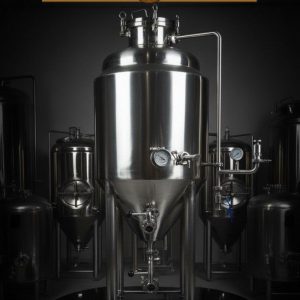 Цилиндро-конический танк, ферментор, цкт 150 литров с рубашкой, термоизоляцией и группой безопасности, нержавейка